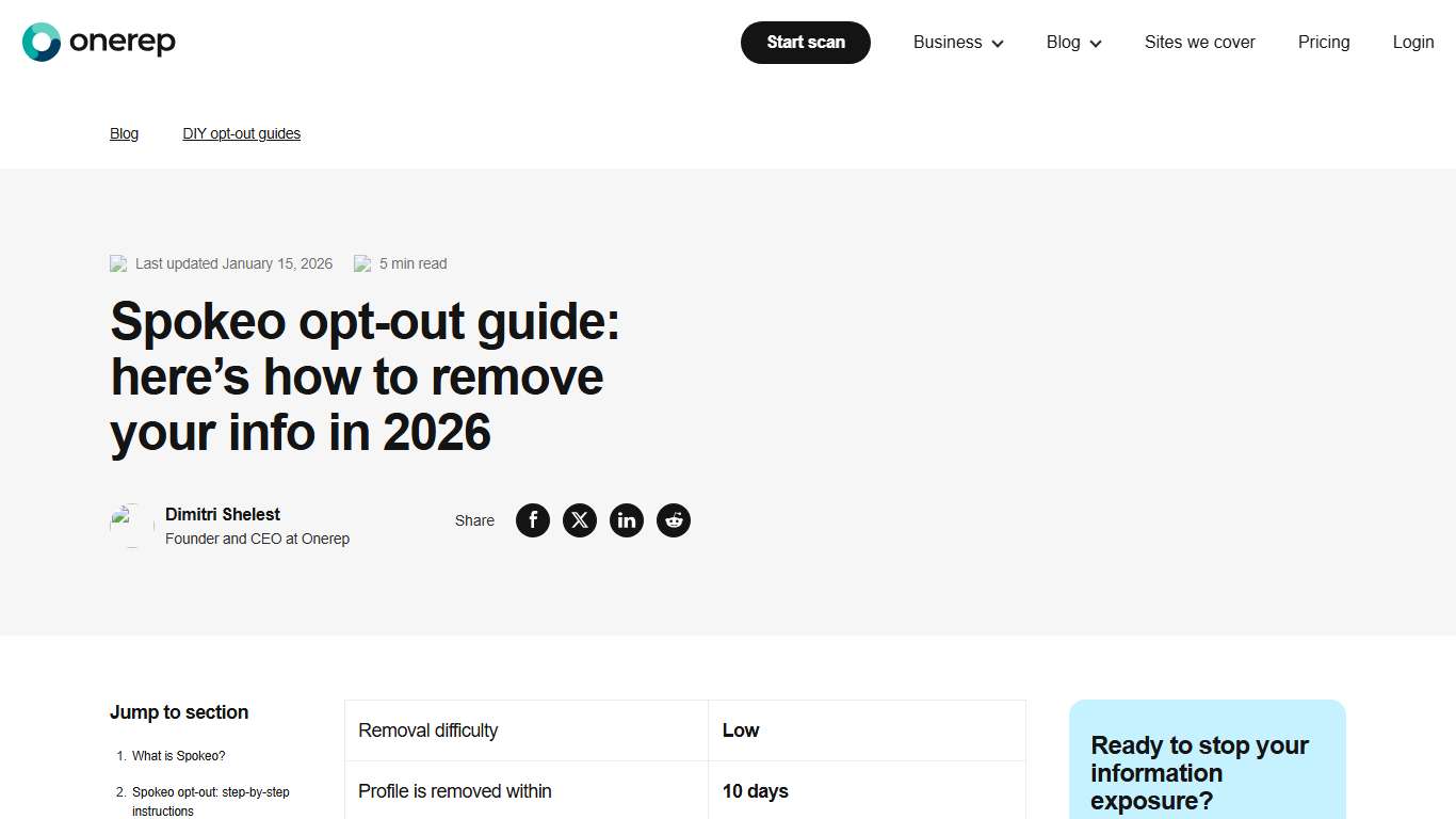 Spokeo Opt-out Guide: Here's How To Remove Your Info In 2026
